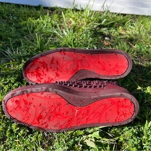 Christian Louboutin high top sneakers. Good condition.